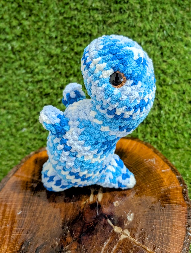 Crochet Blue Ice T-Rex