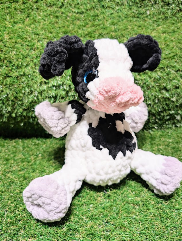 Crochet Cow Baby Snuggler