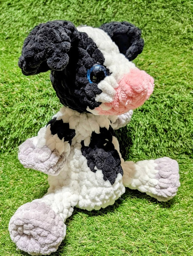Crochet Cow Baby Snuggler